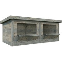 PALMAKO Marktstand »Lenna Set 311«, B x H x L:  588 x 245 x 300 cm, Grau, tauchgrundiert PALMAKO Marktstand »Lenna Set 311«, B x H x L:  588 x 245 x 300 cm, Grau, tauchgrundiert
