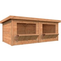 PALMAKO Marktstand »Lenna Set 311«, B x H x L: 588 x 245 x 300 cm, Braun, tauchgrundiert | Holz | 16,6 m² PALMAKO Marktstand »Lenna Set 311«, B x H x L: 588 x 245 x 300 cm, Braun, tauchgrundiert | Holz | 16,6 m²