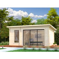 PALMAKO Saunahaus »Sanna Slide«, B x H x T: 500 x 239 x 270 cm, naturbelassen, Fichtenholz – braun PALMAKO Saunahaus »Sanna Slide«, B x H x T: 500 x 239 x 270 cm, naturbelassen, Fichtenholz – braun