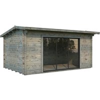 PALMAKO Gartenhaus »Ines Slide Plus«, B x H x L:  480 x 250 x 300 cm, Grau, tauchgrundiert |  Holz  |  13,7 m² PALMAKO Gartenhaus »Ines Slide Plus«, B x H x L:  480 x 250 x 300 cm, Grau, tauchgrundiert |  Holz  |  13,7 m²