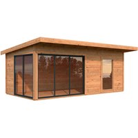 PALMAKO Gartenhaus »Andrea Slide«, B x H x L:  595 x 264 x 300 cm, Braun, tauchgrundiert |  Holz  |  17,1 m² PALMAKO Gartenhaus »Andrea Slide«, B x H x L:  595 x 264 x 300 cm, Braun, tauchgrundiert |  Holz  |  17,1 m²