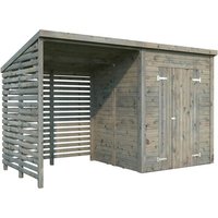 PALMAKO Gerätehaus »Leif«, B x H x L: 370 x 228 x 170 cm, Grau, tauchgrundiert PALMAKO Gerätehaus »Leif«, B x H x L: 370 x 228 x 170 cm, Grau, tauchgrundiert