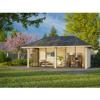 PALMAKO Pavillon »Bianca«, Aufstellmaße BxTxH: 672 x 384 x 319 cm, tauchgrundiert, Holz – braun Rabatt: 10 % PALMAKO Pavillon »Bianca«, Aufstellmaße BxTxH: 672 x 384 x 319 cm, tauchgrundiert, Holz – braun Rabatt: 10 %