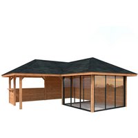 PALMAKO Pavillon »Bianca Set 210 Slide«, BxHxT: 588 x 319 x 588 cm, Braun PALMAKO Pavillon »Bianca Set 210 Slide«, BxHxT: 588 x 319 x 588 cm, Braun