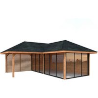 PALMAKO Pavillon »Bianca Set 214 Slide«, BxHxT: 588 x 319 x 588 cm, Braun PALMAKO Pavillon »Bianca Set 214 Slide«, BxHxT: 588 x 319 x 588 cm, Braun