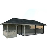 PALMAKO Pavillon »Bianca Set 219 Slide«, BxHxT: 876 x 319 x 300 cm, Grau PALMAKO Pavillon »Bianca Set 219 Slide«, BxHxT: 876 x 319 x 300 cm, Grau