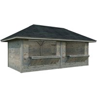 PALMAKO Marktstand »Bianca Set 111«, B x H x L:  588 x 319 x 300 cm, Grau, tauchgrundiert PALMAKO Marktstand »Bianca Set 111«, B x H x L:  588 x 319 x 300 cm, Grau, tauchgrundiert