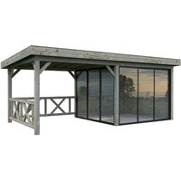 PALMAKO Pavillon »Lenna«, Aufstellmaße BxTxH: 628 x 340 x 245 cm, tauchgrundiert, Holz – grau Rabatt: 10 % PALMAKO Pavillon »Lenna«, Aufstellmaße BxTxH: 628 x 340 x 245 cm, tauchgrundiert, Holz – grau Rabatt: 10 %