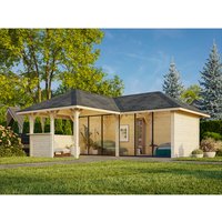 PALMAKO Pavillon »Bianca Set 222 Slide«, BxHxT: 588 x 319 x 588 cm, transparent tauchgrundiert – braun PALMAKO Pavillon »Bianca Set 222 Slide«, BxHxT: 588 x 319 x 588 cm, transparent tauchgrundiert – braun