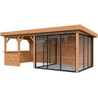 PALMAKO Pavillon »Lenna«, Aufstellmaße BxTxH: 628 x 340 x 245 cm, tauchgrundiert, Holz – braun Rabatt: 10 % PALMAKO Pavillon »Lenna«, Aufstellmaße BxTxH: 628 x 340 x 245 cm, tauchgrundiert, Holz – braun Rabatt: 10 %