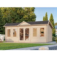 PALMAKO Gartenhaus »Claudia«, Aufstellmaße BxTxH: 578 x 425 x 249 cm, unbehandelt, Holz - braun |  Fichte PALMAKO Gartenhaus »Claudia«, Aufstellmaße BxTxH: 578 x 425 x 249 cm, unbehandelt, Holz - braun |  Fichte