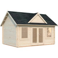 PALMAKO Gartenhaus »Claudia«, Aufstellmaße BxTxH: 494 x 376 x 337 cm, unbehandelt, Holz – braun PALMAKO Gartenhaus »Claudia«, Aufstellmaße BxTxH: 494 x 376 x 337 cm, unbehandelt, Holz – braun