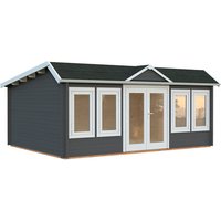 PALMAKO Gartenhaus »Claudia«, Aufstellmaße BxTxH: 578 x 425 x 249 cm, lackiert, Holz - grau |  Fichte PALMAKO Gartenhaus »Claudia«, Aufstellmaße BxTxH: 578 x 425 x 249 cm, lackiert, Holz - grau |  Fichte