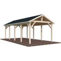 PALMAKO Carport »Robert«, Aufstellmaße BxTxH: 361 x 764 x 301 cm, tauchgrundiert, Holz – braun PALMAKO Carport »Robert«, Aufstellmaße BxTxH: 361 x 764 x 301 cm, tauchgrundiert, Holz – braun