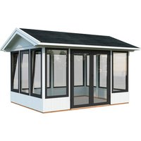 PALMAKO Pavillon »Isabella«, Aufstellmaße BxTxH: 465 x 367 x 297 cm, lackiert, Holz – weiss PALMAKO Pavillon »Isabella«, Aufstellmaße BxTxH: 465 x 367 x 297 cm, lackiert, Holz – weiss