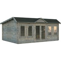 PALMAKO Gartenhaus »Claudia«, Aufstellmaße BxTxH: 578 x 425 x 249 cm, tauchgrundiert, Holz - grau | Fichte PALMAKO Gartenhaus »Claudia«, Aufstellmaße BxTxH: 578 x 425 x 249 cm, tauchgrundiert, Holz - grau | Fichte