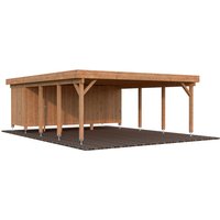 PALMAKO Carport »Karl«, Aufstellmaße BxTxH: 600 x 762 x 254 cm, tauchgrundiert, Holz – braun PALMAKO Carport »Karl«, Aufstellmaße BxTxH: 600 x 762 x 254 cm, tauchgrundiert, Holz – braun