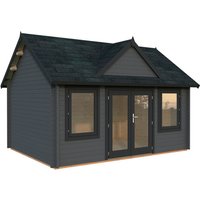 PALMAKO Gartenhaus »Claudia«, Aufstellmaße BxTxH: 494 x 376 x 337 cm, lackiert, Holz - grau | Fichte PALMAKO Gartenhaus »Claudia«, Aufstellmaße BxTxH: 494 x 376 x 337 cm, lackiert, Holz - grau | Fichte