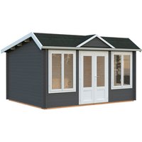 PALMAKO Gartenhaus »Claudia«, Aufstellmaße BxTxH: 440 x 346 x 249 cm, lackiert, Holz - grau |  Fichte PALMAKO Gartenhaus »Claudia«, Aufstellmaße BxTxH: 440 x 346 x 249 cm, lackiert, Holz - grau |  Fichte