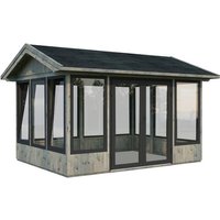 PALMAKO Pavillon »Isabella«, Aufstellmaße BxTxH: 465 x 367 x 297 cm, tauchgrundiert, Holz – grau PALMAKO Pavillon »Isabella«, Aufstellmaße BxTxH: 465 x 367 x 297 cm, tauchgrundiert, Holz – grau