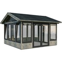 PALMAKO Pavillon »Isabella«, Aufstellmaße BxTxH: 465 x 465 x 315 cm, tauchgrundiert, Holz – grau PALMAKO Pavillon »Isabella«, Aufstellmaße BxTxH: 465 x 465 x 315 cm, tauchgrundiert, Holz – grau