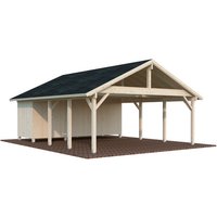 PALMAKO Carport »Robert«, Aufstellmaße BxTxH: 637 x 764 x 363 cm, unbehandelt, Holz – braun PALMAKO Carport »Robert«, Aufstellmaße BxTxH: 637 x 764 x 363 cm, unbehandelt, Holz – braun