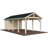 PALMAKO Carport »Robert«, Aufstellmaße BxTxH: 361 x 764 x 301 cm, unbehandelt, Holz – braun PALMAKO Carport »Robert«, Aufstellmaße BxTxH: 361 x 764 x 301 cm, unbehandelt, Holz – braun