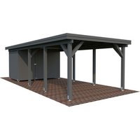 PALMAKO Carport »Karl«, Aufstellmaße BxTxH: 360 x 762 x 235 cm, lackiert, Holz – grau PALMAKO Carport »Karl«, Aufstellmaße BxTxH: 360 x 762 x 235 cm, lackiert, Holz – grau