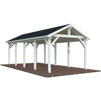 PALMAKO Carport »Robert«, Aufstellmaße BxTxH: 361 x 764 x 301 cm, lackiert, Holz – weiss PALMAKO Carport »Robert«, Aufstellmaße BxTxH: 361 x 764 x 301 cm, lackiert, Holz – weiss