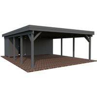 PALMAKO Carport »Karl«, Aufstellmaße BxTxH: 600 x 762 x 254 cm, lackiert, Holz – grau PALMAKO Carport »Karl«, Aufstellmaße BxTxH: 600 x 762 x 254 cm, lackiert, Holz – grau