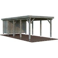 PALMAKO Carport »Karl«, Aufstellmaße BxTxH: 360 x 762 x 235 cm, tauchgrundiert, Holz – grau PALMAKO Carport »Karl«, Aufstellmaße BxTxH: 360 x 762 x 235 cm, tauchgrundiert, Holz – grau