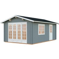 PALMAKO Gartenhaus »Irene«, Aufstellmaße BxTxH: 426 x 598 x 276 cm, lackiert, Holz – grau PALMAKO Gartenhaus »Irene«, Aufstellmaße BxTxH: 426 x 598 x 276 cm, lackiert, Holz – grau