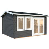 PALMAKO Gartenhaus »Iris«, Aufstellmaße BxTxH: 434 x 346 x 251 cm, lackiert, Holz – grau Rabatt: 13 % PALMAKO Gartenhaus »Iris«, Aufstellmaße BxTxH: 434 x 346 x 251 cm, lackiert, Holz – grau Rabatt: 13 %