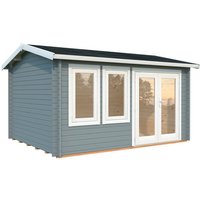 PALMAKO Gartenhaus »Iris«, Aufstellmaße BxTxH: 434 x 346 x 251 cm, lackiert, Holz – grau Rabatt: 13 % PALMAKO Gartenhaus »Iris«, Aufstellmaße BxTxH: 434 x 346 x 251 cm, lackiert, Holz – grau Rabatt: 13 %