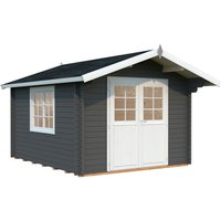 PALMAKO Gartenhaus »Sally«, Aufstellmaße BxTxH: 362 x 440 x 263 cm, lackiert, Holz - grau |  Fichte PALMAKO Gartenhaus »Sally«, Aufstellmaße BxTxH: 362 x 440 x 263 cm, lackiert, Holz - grau |  Fichte