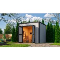 Gartenhaus, STELLA 1,5, 28 mm , hellgrau | Fichte Gartenhaus, STELLA 1,5, 28 mm , hellgrau | Fichte