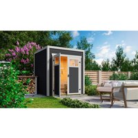 Ferienhaus, NIKA 1 28 mm,graphitgrau | Fichte Ferienhaus, NIKA 1 28 mm,graphitgrau | Fichte