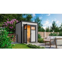 Ferienhaus, NIKA 1 28 mm hellgrau | Fichte Ferienhaus, NIKA 1 28 mm hellgrau | Fichte