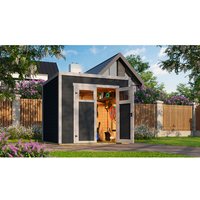 Gartenhaus, NIKA 2, 28 mm, graphitgrau | Fichte Gartenhaus, NIKA 2, 28 mm, graphitgrau | Fichte