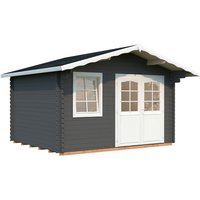 PALMAKO Gartenhaus »Emma«, Aufstellmaße BxTxH: 426 x 380 x 257 cm, lackiert, Holz - grau | Fichte PALMAKO Gartenhaus »Emma«, Aufstellmaße BxTxH: 426 x 380 x 257 cm, lackiert, Holz - grau | Fichte