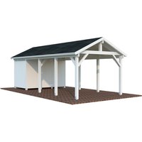 PALMAKO Carport »Robert«, Aufstellmaße BxTxH: 361 x 764 x 301 cm, lackiert, Holz – weiss PALMAKO Carport »Robert«, Aufstellmaße BxTxH: 361 x 764 x 301 cm, lackiert, Holz – weiss