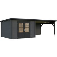 PALMAKO Gartenhaus »Ella«, Aufstellmaße BxTxH: 674 x 340 x 214 cm, lackiert, Holz - grau | Fichte PALMAKO Gartenhaus »Ella«, Aufstellmaße BxTxH: 674 x 340 x 214 cm, lackiert, Holz - grau | Fichte