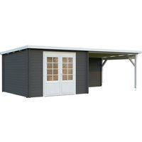 PALMAKO Gartenhaus »Ella«, Aufstellmaße BxTxH: 674 x 340 x 214 cm, lackiert, Holz - grau |  Fichte PALMAKO Gartenhaus »Ella«, Aufstellmaße BxTxH: 674 x 340 x 214 cm, lackiert, Holz - grau |  Fichte