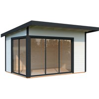 PALMAKO Ferienhaus »Andrea«, Aufstellmaße BxTxH: 434 x 402 x 264 cm, lackiert, Holz – weiss | Fichte PALMAKO Ferienhaus »Andrea«, Aufstellmaße BxTxH: 434 x 402 x 264 cm, lackiert, Holz – weiss | Fichte