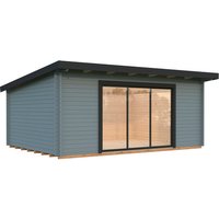 PALMAKO Ferienhaus »Lea«, Aufstellmaße BxTxH: 578 x 451 x 249 cm, lackiert, Holz – grau | Fichte PALMAKO Ferienhaus »Lea«, Aufstellmaße BxTxH: 578 x 451 x 249 cm, lackiert, Holz – grau | Fichte