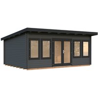 PALMAKO Gartenhaus »Lisa«, Aufstellmaße BxTxH: 578 x 447 x 234 cm, lackiert, Holz - grau |  Fichte PALMAKO Gartenhaus »Lisa«, Aufstellmaße BxTxH: 578 x 447 x 234 cm, lackiert, Holz - grau |  Fichte