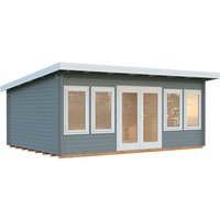 PALMAKO Gartenhaus »Lisa«, Aufstellmaße BxTxH: 578 x 447 x 234 cm, lackiert, Holz – grau PALMAKO Gartenhaus »Lisa«, Aufstellmaße BxTxH: 578 x 447 x 234 cm, lackiert, Holz – grau