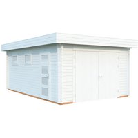PALMAKO Garage »Rasmus«, Aufstellmaße BxTxH: 420 x 598 x 253 cm, Blockbohlensystem, Holz – weiss PALMAKO Garage »Rasmus«, Aufstellmaße BxTxH: 420 x 598 x 253 cm, Blockbohlensystem, Holz – weiss