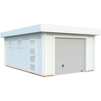 PALMAKO Garage »Rasmus«, Aufstellmaße BxTxH: 420 x 598 x 253 cm, Blockbohlensystem, Holz – weiss PALMAKO Garage »Rasmus«, Aufstellmaße BxTxH: 420 x 598 x 253 cm, Blockbohlensystem, Holz – weiss