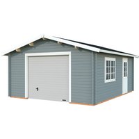PALMAKO Garage »Roger«, Aufstellmaße BxTxH: 514 x 598 x 287 cm, Blockbohlensystem, Holz – grau PALMAKO Garage »Roger«, Aufstellmaße BxTxH: 514 x 598 x 287 cm, Blockbohlensystem, Holz – grau